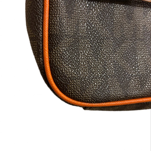 AUTHENTIC NWOT Michael Kors Monogram Brown & Orange Shoulder Bag - Picture 15 of 17
